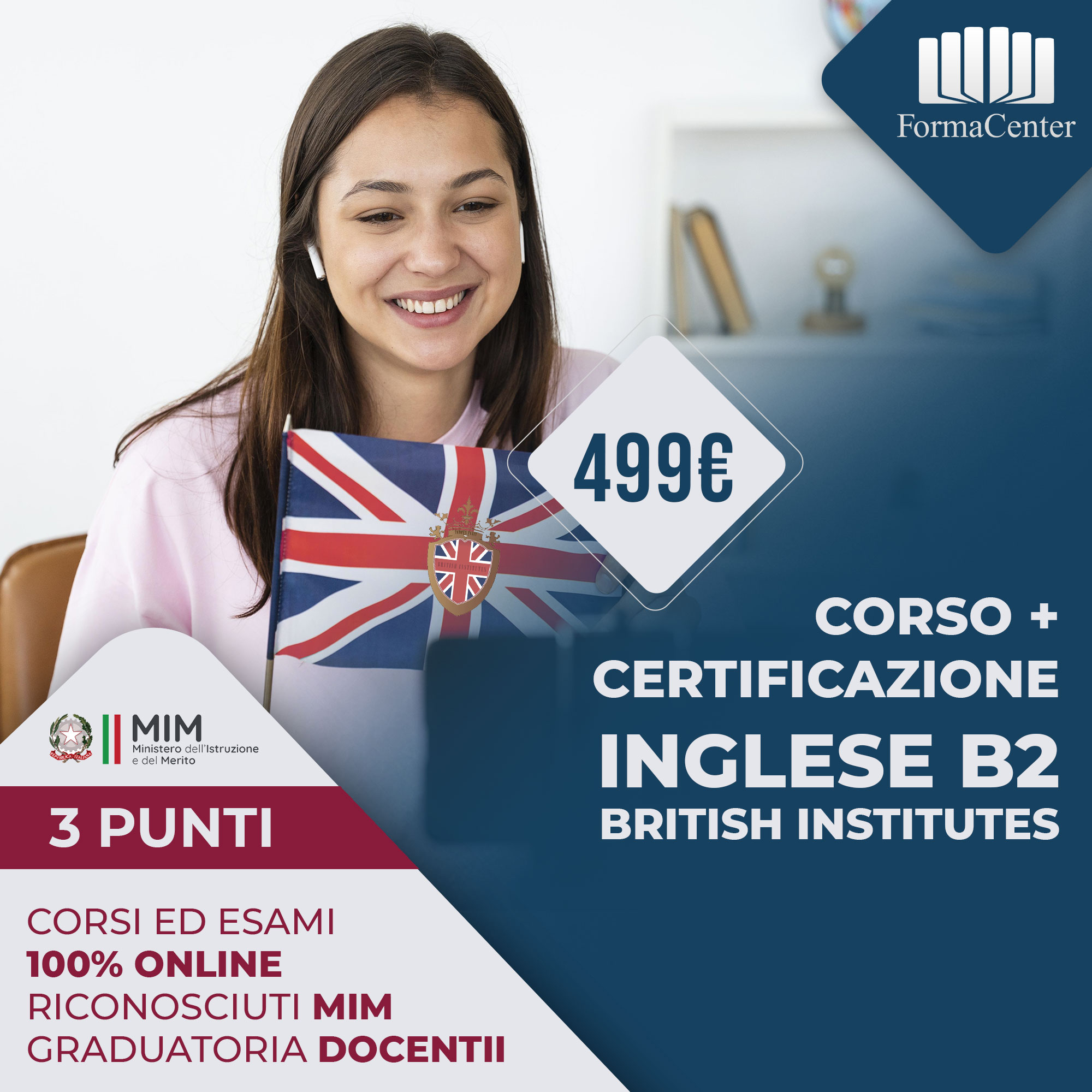 CORSO + CERTIFICAZIONE INGLESE B2