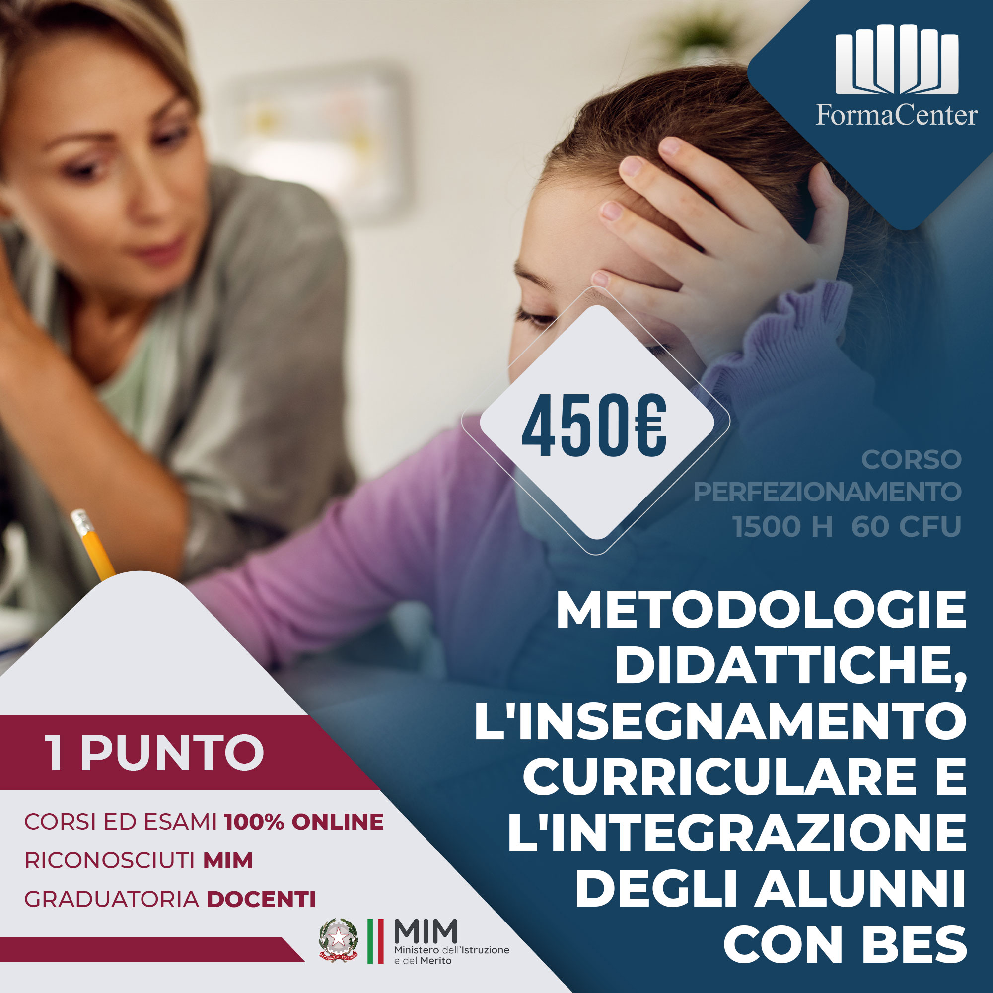 CPBE - Metodologie didattiche, l'insegnamento curriculare e l'integrazione degli alunni con bisogni educativi speciali (BES)