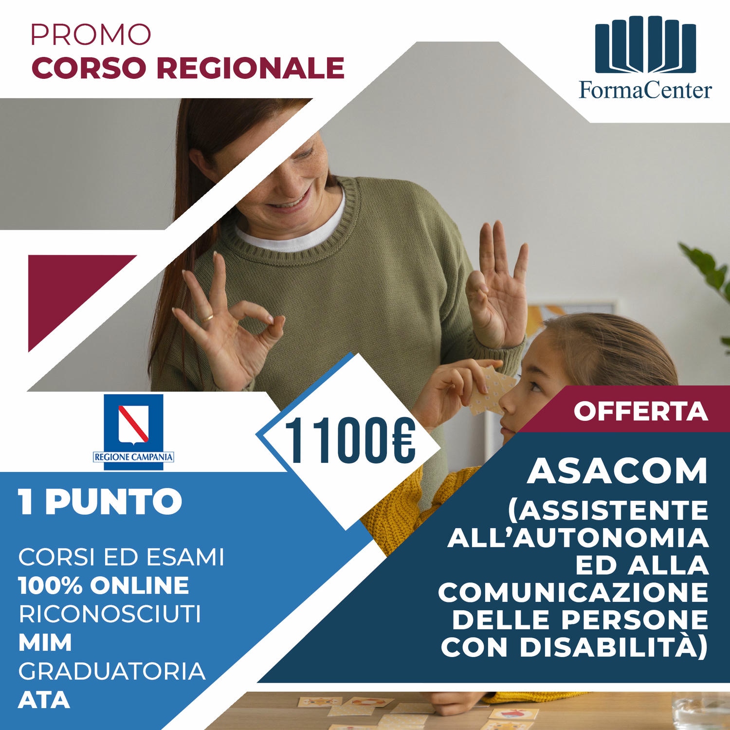 Corso ASACOM Assistente all'autonomia e alla comunicazione delle persone con disabilità