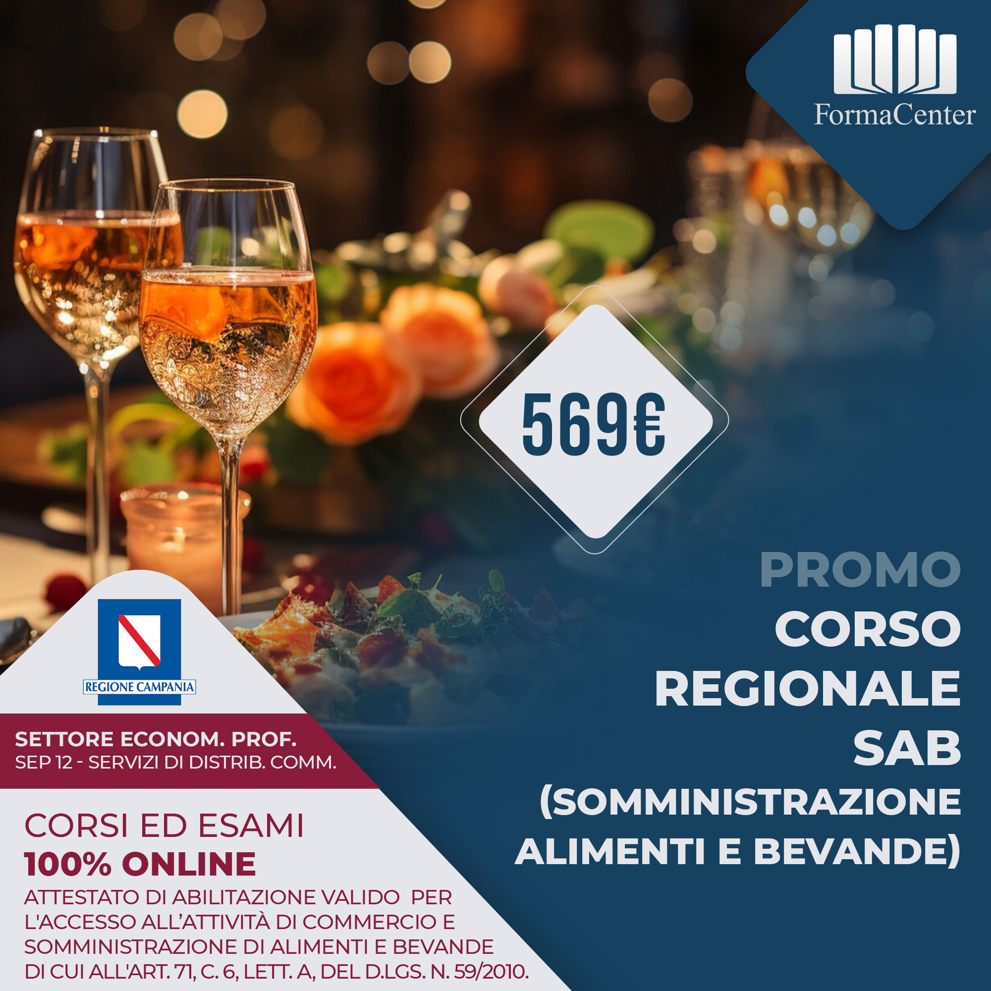 Corso SAB Somministrazione bevande e alimenti 