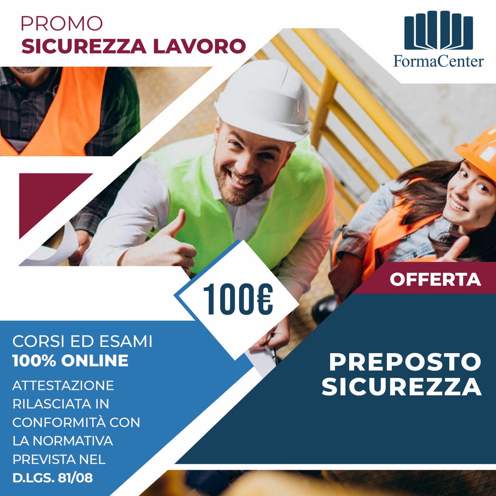 Corso Preposto alla Sicurezza 8 ore