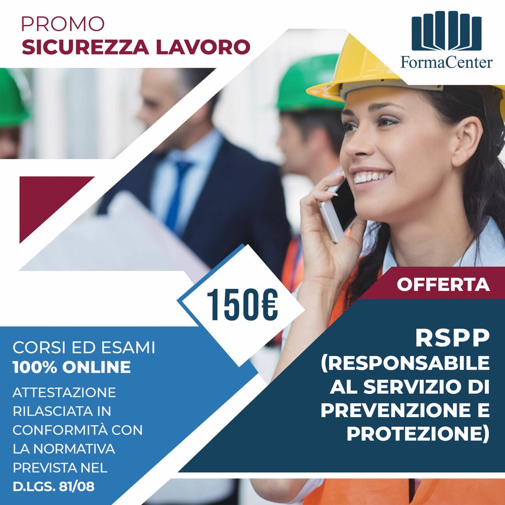 Corso per RSPP datore di lavoro Rischio medio