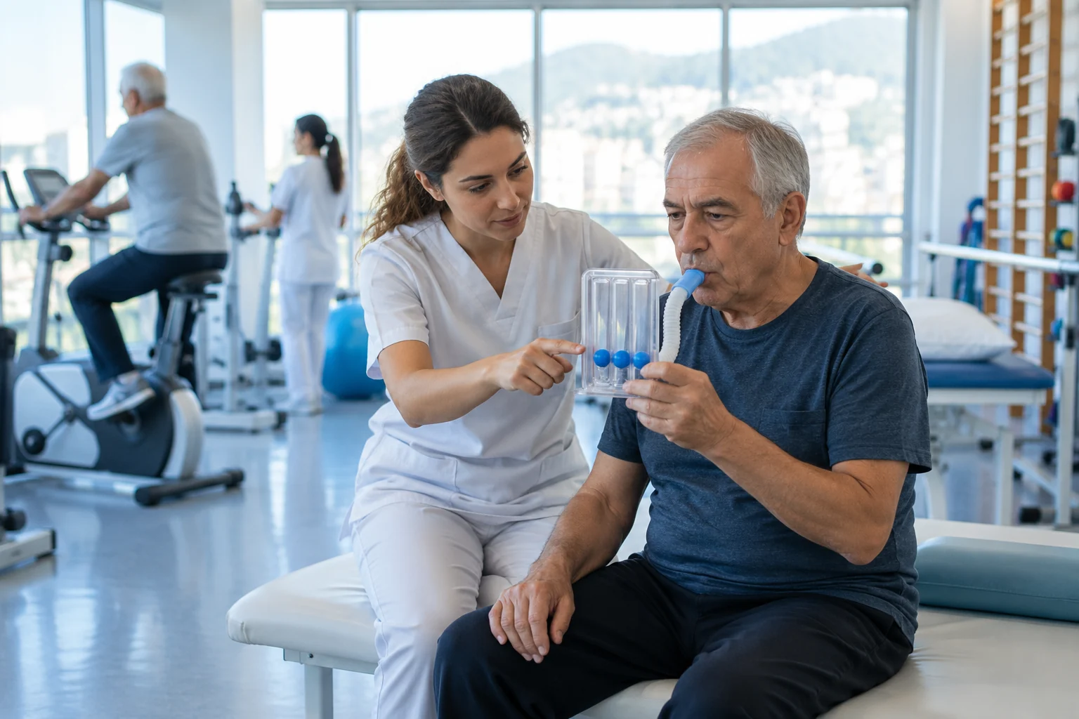 Immagine illustrativa per Assistenza in pneumologia e nella riabilitazione respiratoria